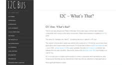 Desktop Screenshot of i2c-bus.org